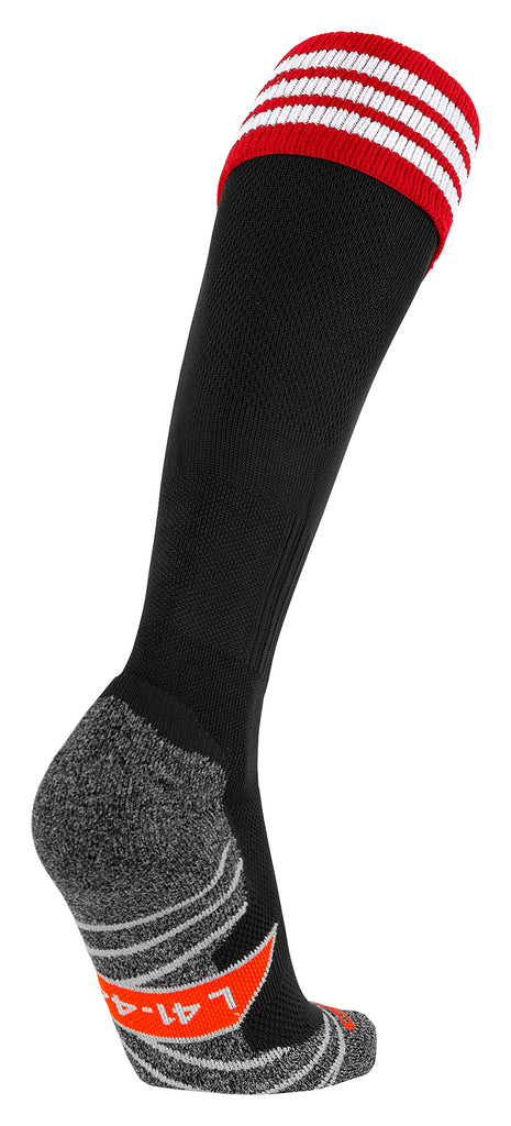 Stanno Ring Football Sock (Black/Red/White)