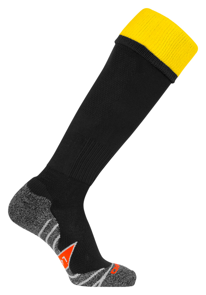 Stanno Combi Football Sock (Black/Yellow)