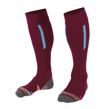 Load image into Gallery viewer, Stanno Forza II Football Sock (burgundy/sky blue)