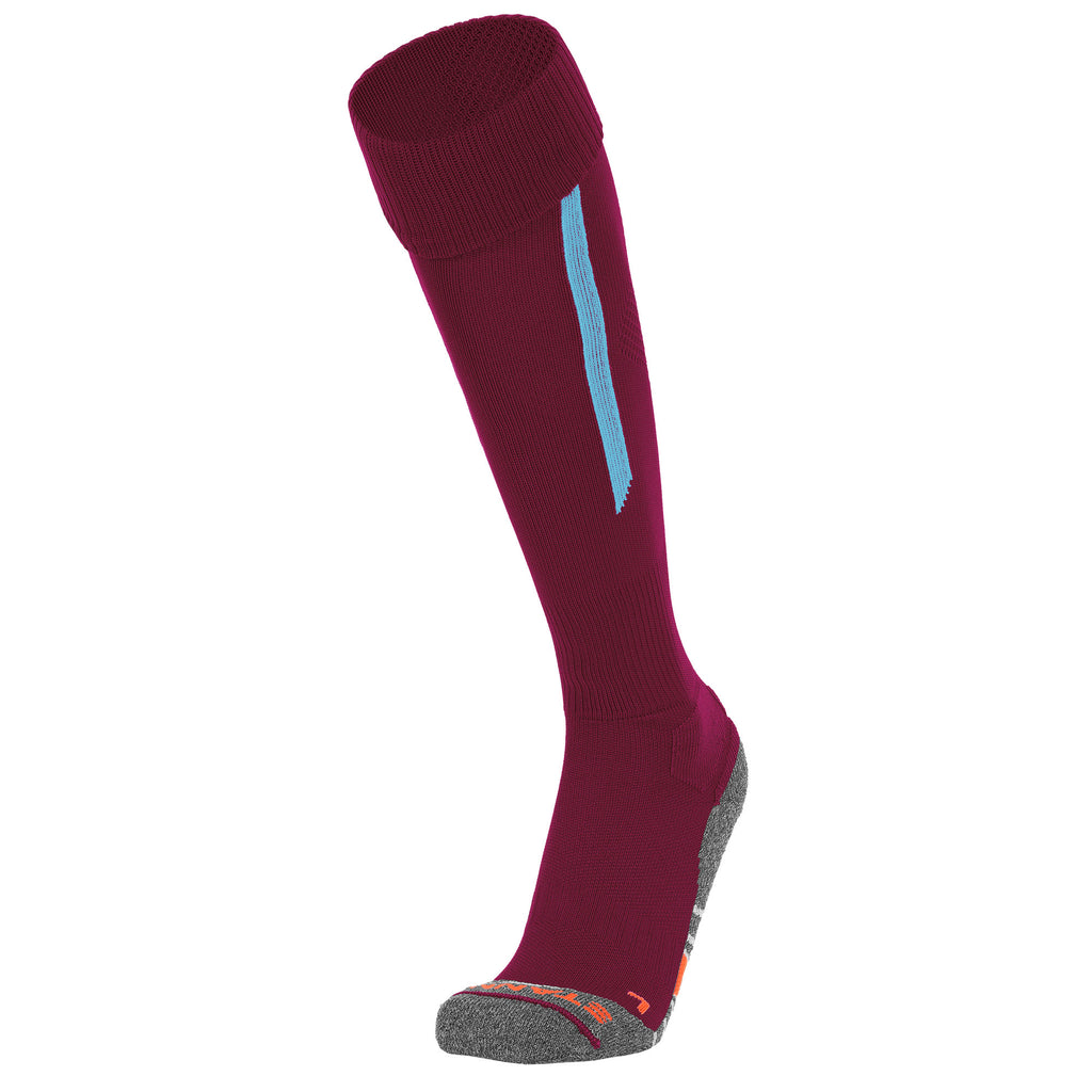 Stanno Forza II Football Sock (burgundy/sky blue)