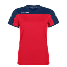 Load image into Gallery viewer, Stanno Womens Pride Training T-Shirt (Red/Navy)