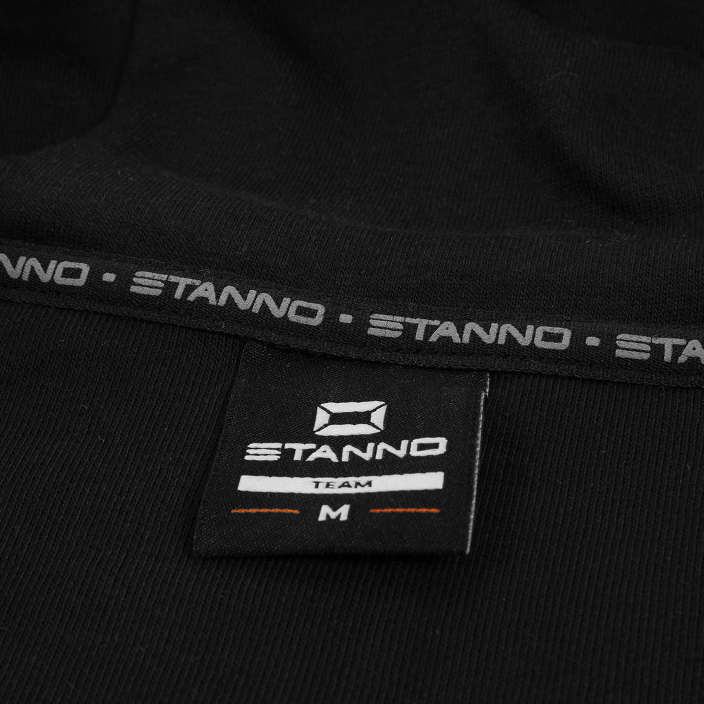 Stanno Base Hooded Full Zip Sweat Top (Black)