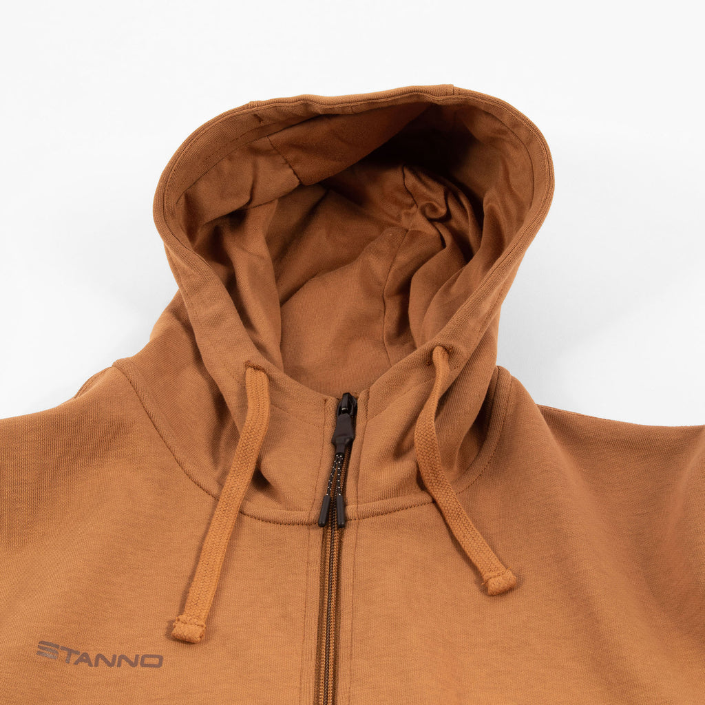 Stanno Base Hooded Full Zip Sweat Top (Brown)