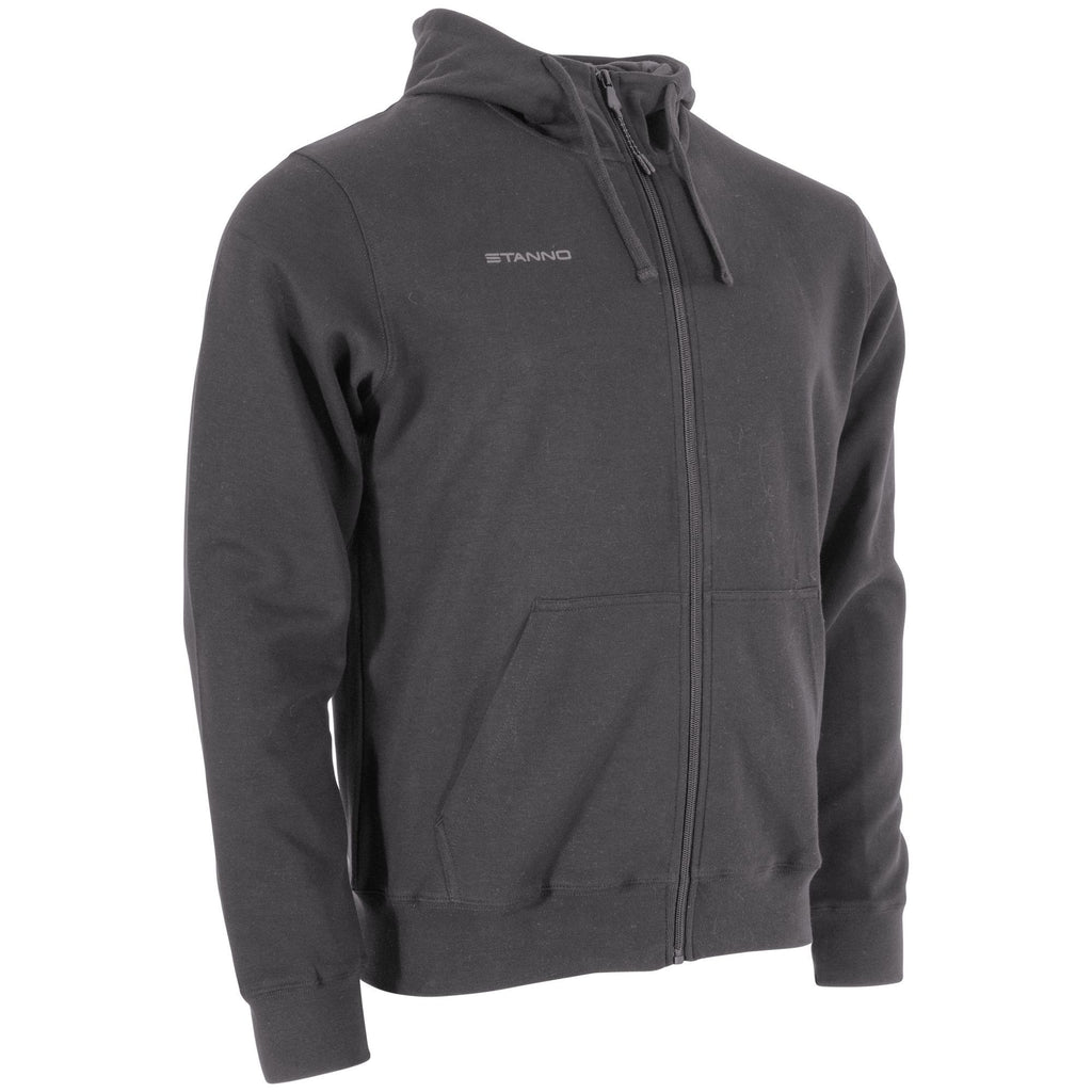 Stanno Base Hooded Full Zip Sweat Top (Anthracite)
