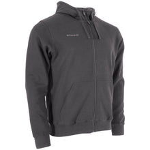 Load image into Gallery viewer, Stanno Base Hooded Full Zip Sweat Top (Anthracite)