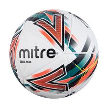 Load image into Gallery viewer, Mitre Delta Plus Professional Football (White/Black/Blood Orange/Pitch Green)
