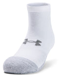 Under Armour HeatGear® Lo cut socks White/White/Steel (pack of 3 pairs)