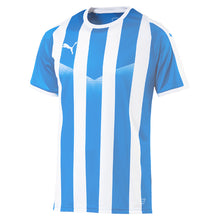 Load image into Gallery viewer, Puma Liga Striped Football Shirt (Electric Blue/White)