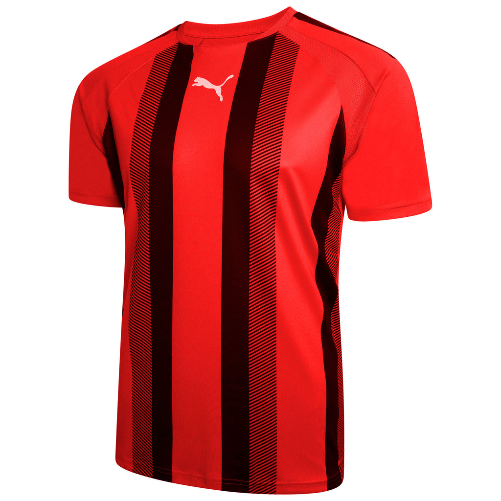 Puma Team Liga Striped Football Shirt (Puma Red/Black)
