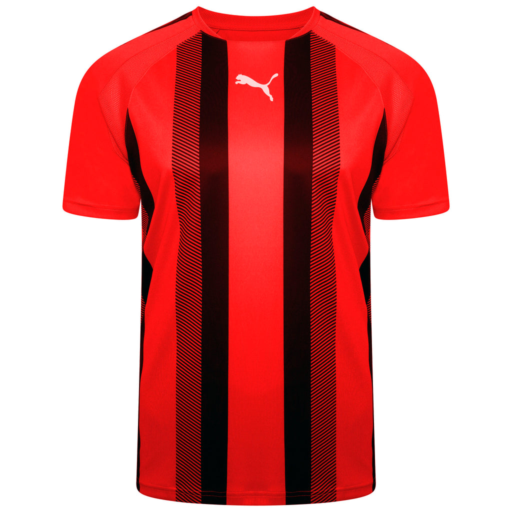 Puma Team Liga Striped Football Shirt (Puma Red/Black)
