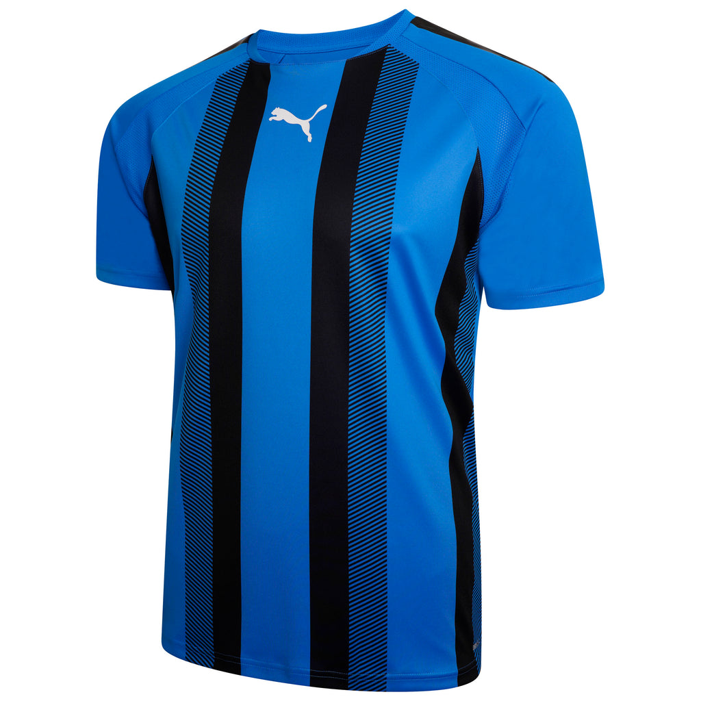 Puma Team Liga Striped Football Shirt (Royal/Black)