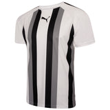 Puma Team Liga Striped Football Shirt (White/Black)