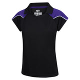 Customkit Teamwear Womens IGEN Polo (Black/Purple)