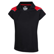 Load image into Gallery viewer, Customkit Teamwear Womens IGEN Polo (Black/Red)