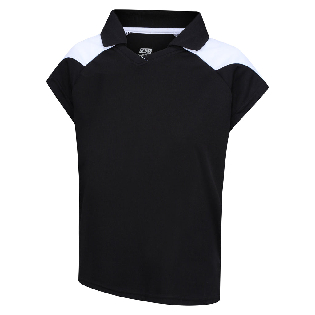 Customkit Teamwear Womens IGEN Polo (Black/White)