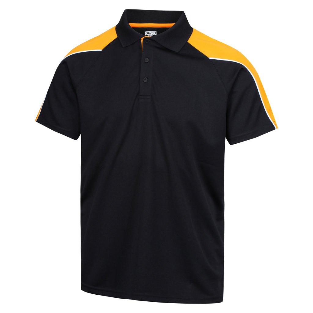 Customkit Teamwear IGEN Polo (Black/Amber)