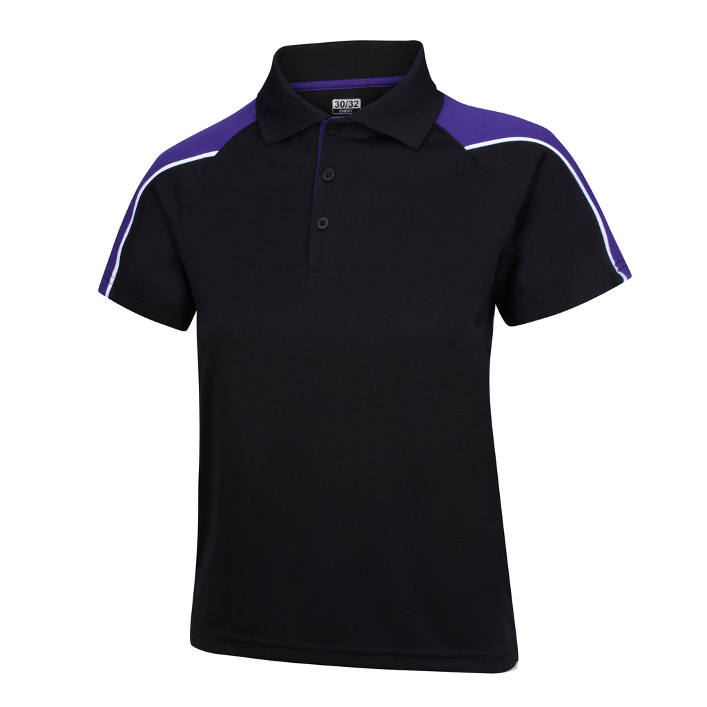 Customkit Teamwear IGEN Polo (Black/Purple)