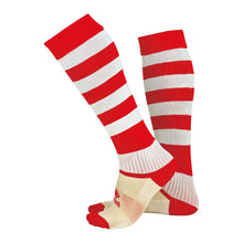 Load image into Gallery viewer, Errea Zone Football Sock (Red/White)