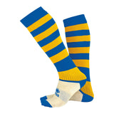 Errea Zone Football Sock (Blue/Yellow)
