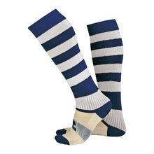 Load image into Gallery viewer, Errea Zone Football Sock (Navy/White)