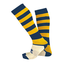 Load image into Gallery viewer, Errea Zone Football Sock (Navy/Yellow)