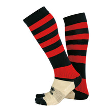 Load image into Gallery viewer, Errea Zone Football Sock (Black/Red)
