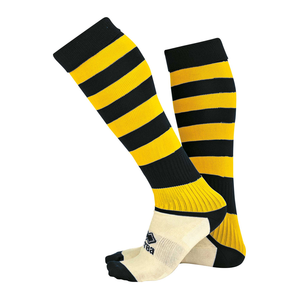 Errea Zone Football Sock (Black/Yellow)