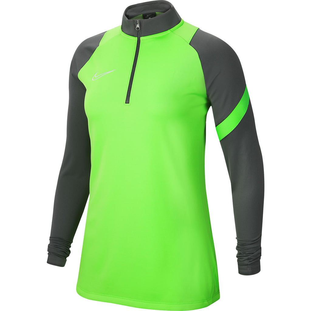 Nike Womens Academy Pro Drill Top (Green Strike/Anthracite)
