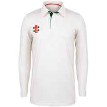 Load image into Gallery viewer, Gray Nicolls Pro Performance LS Shirt (Ivory/Green)