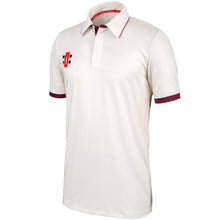 Load image into Gallery viewer, Gray Nicolls Pro Performance SS Shirt (Ivory/Maroon)