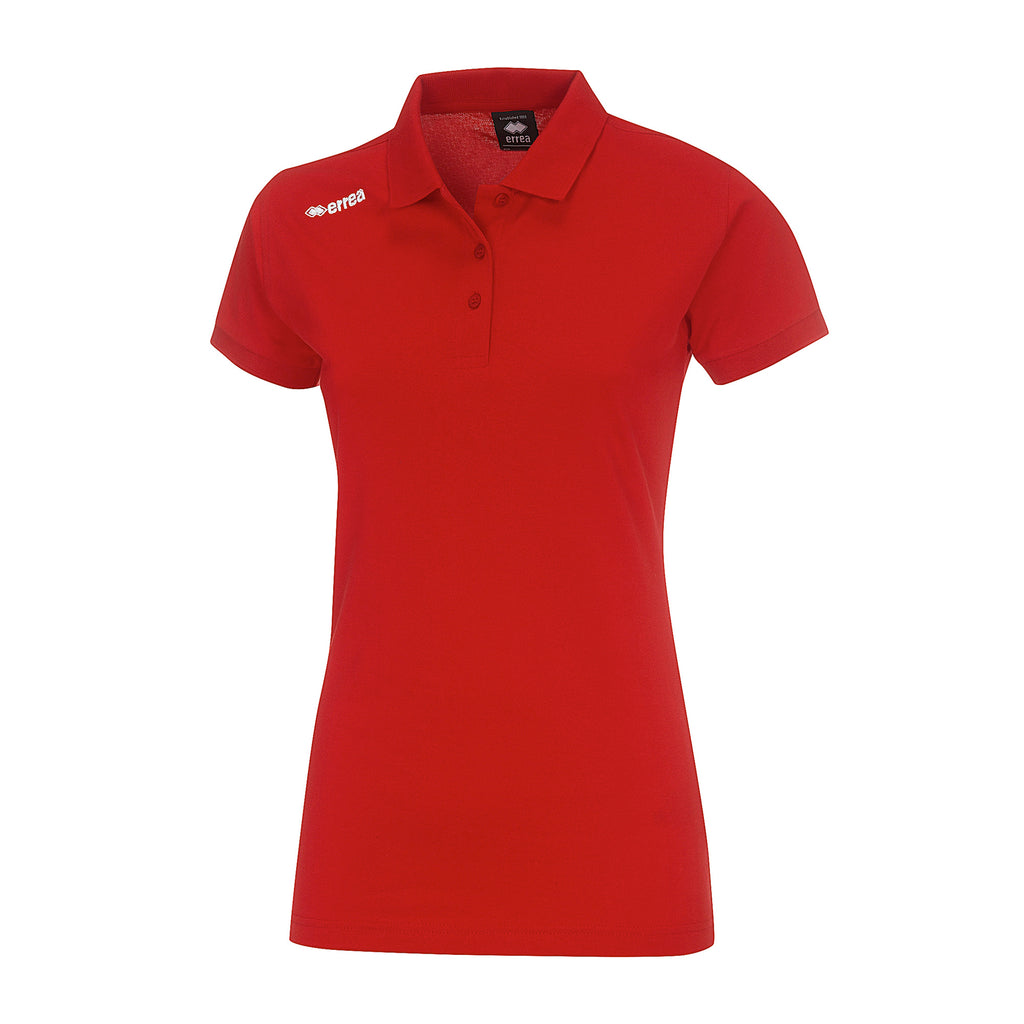 Errea Women's Team Colours Polo Shirt (Red)