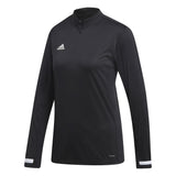 Adidas Women's T19 LS 1/4 Zip Top (Black)