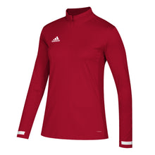 Load image into Gallery viewer, Adidas Women&#39;s T19 LS 1/4 Zip Top (Power Red)