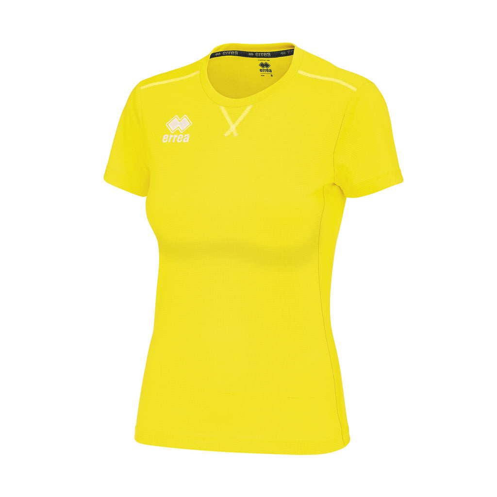 Errea Women's Marion Short Sleeve Shirt (Yellow Fluo)