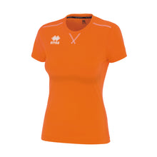 Load image into Gallery viewer, Errea Women&#39;s Marion Short Sleeve Shirt (Orange Fluo)