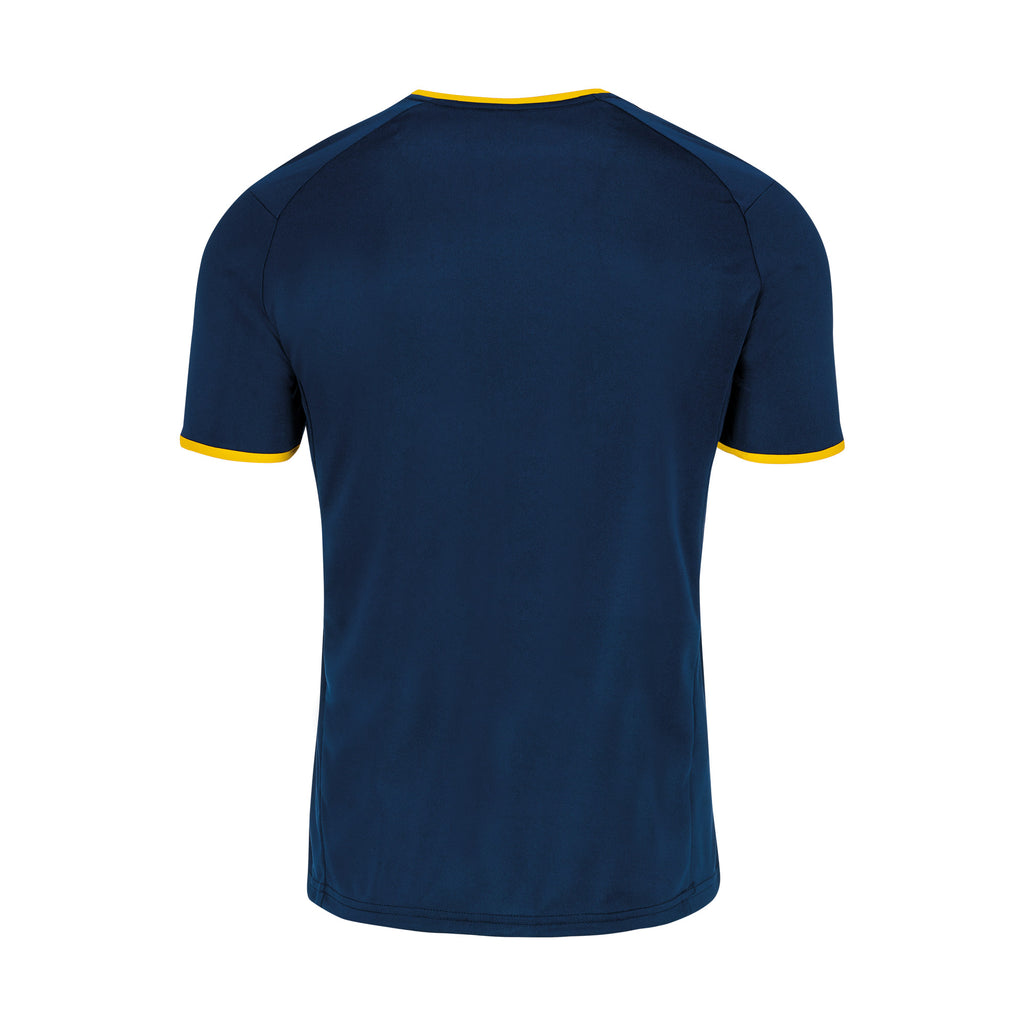 Errea Lennox Short Sleeve Shirt (Navy/Yellow)