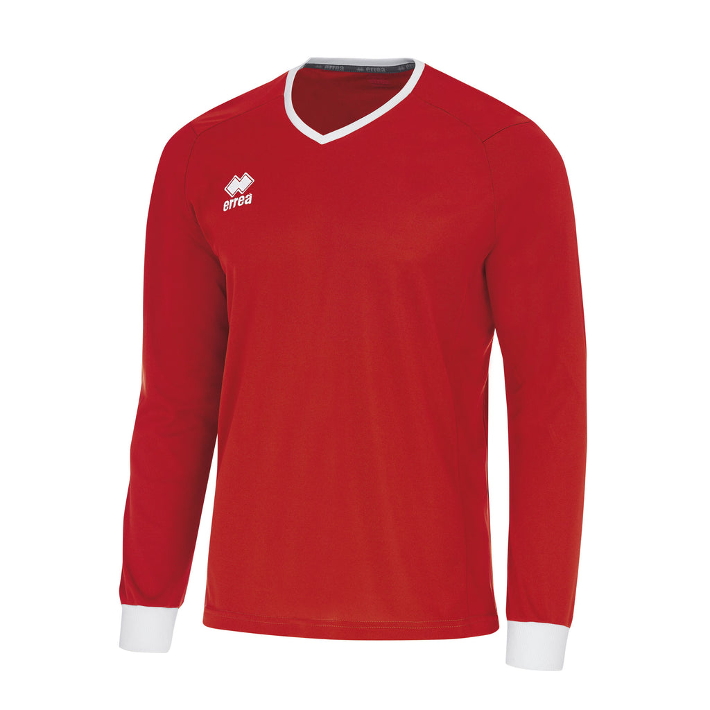 Errea Lennox Long Sleeve Shirt (Red/White)