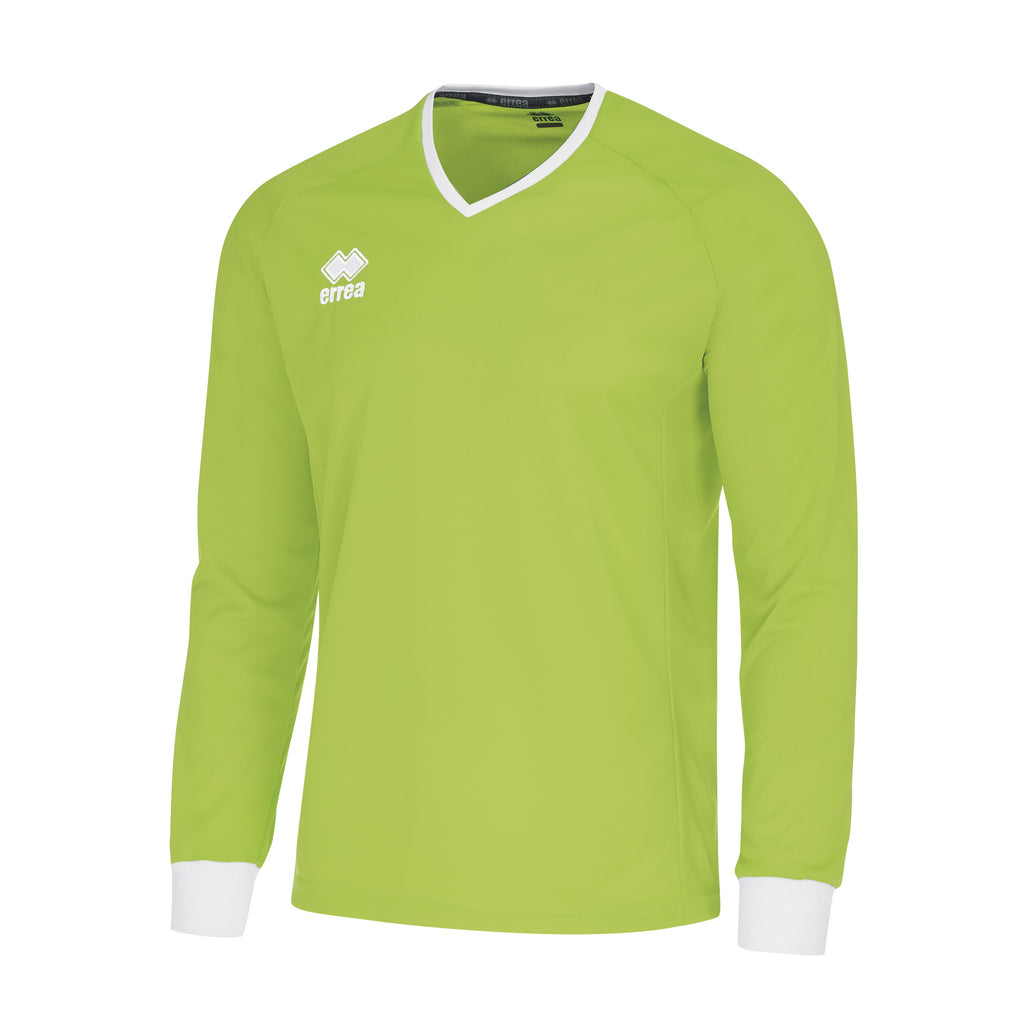 Errea Lennox Long Sleeve Shirt (Green Fluo/White)