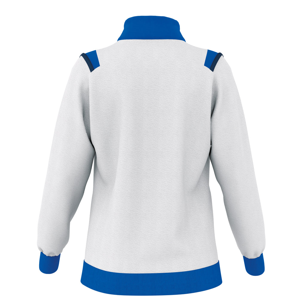 Errea Women's Loren Full Zip Jacket (White/Blue/Navy)