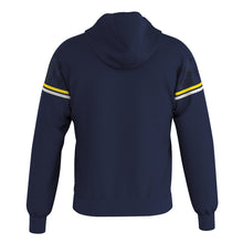 Load image into Gallery viewer, Errea Dragos Full-Zip Hooded Top (Navy/Yellow/White)