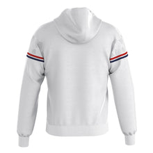 Load image into Gallery viewer, Errea Dragos Full-Zip Hooded Top (White/Red/Navy)