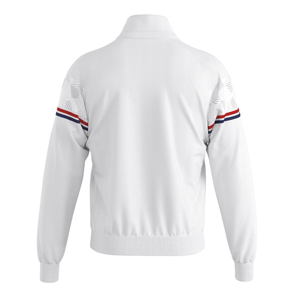 Errea Dexter Full-Zip Jacket (White/Red/Navy)
