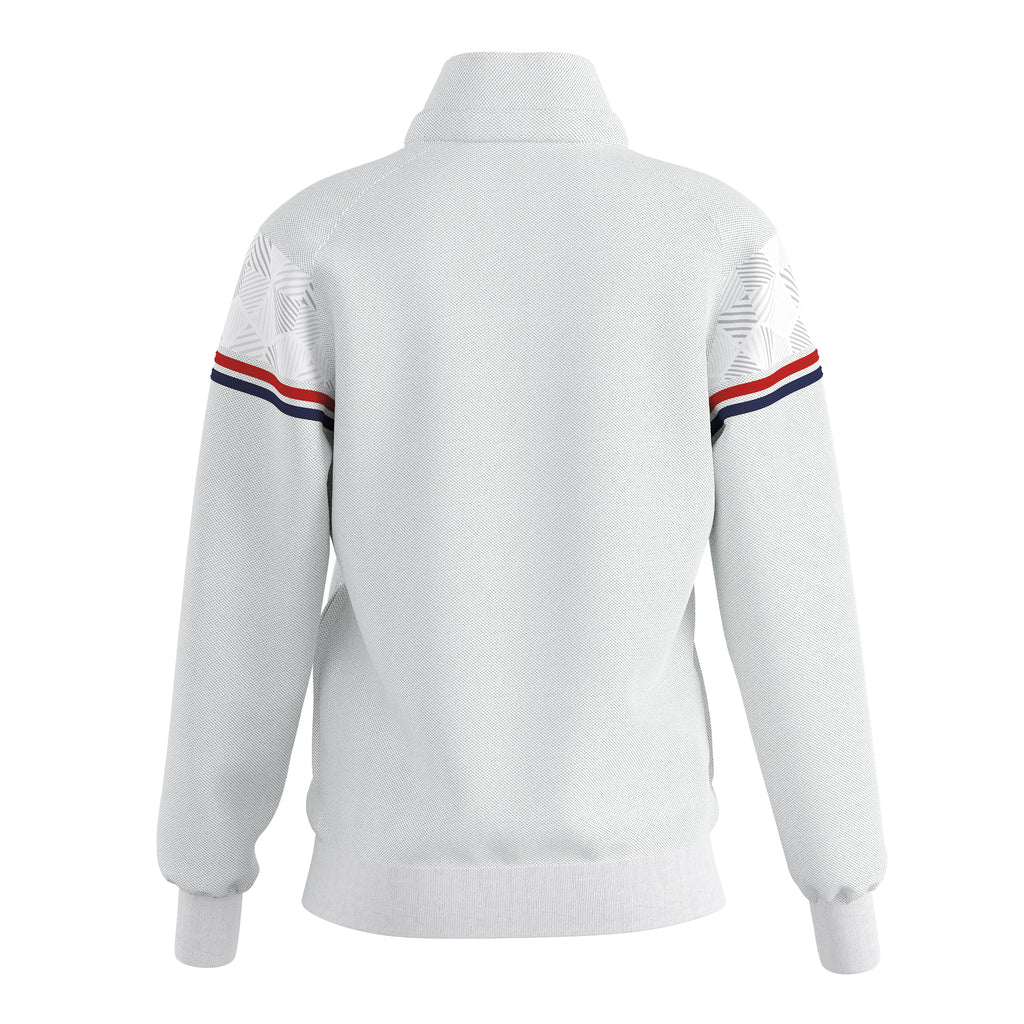 Errea Women's Diana Full-Zip Jacket (White/Red/Navy)