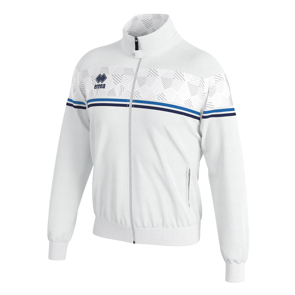 Errea Donovan Full-Zip Jacket (White/Blue/Navy)