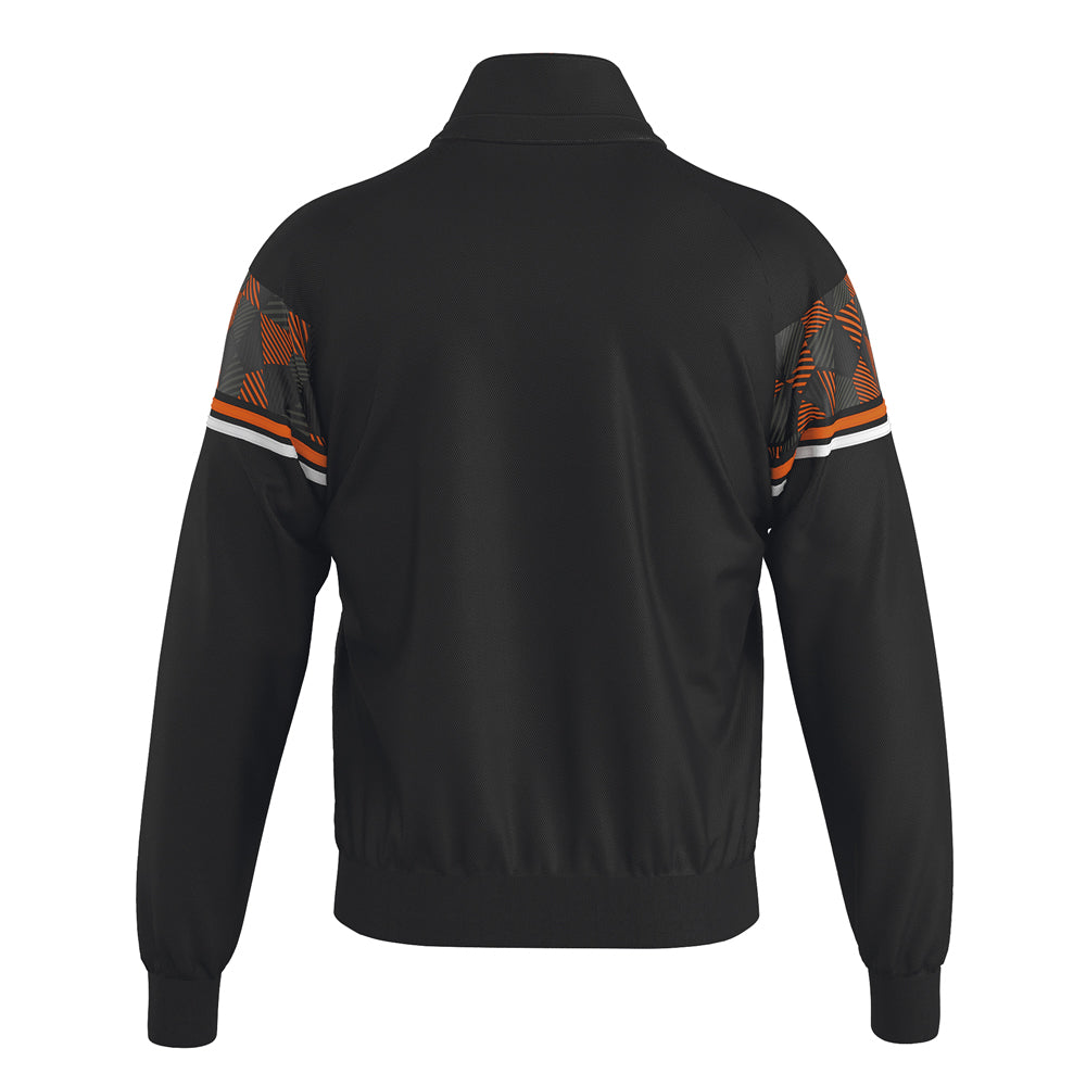 Errea Donovan Full-Zip Jacket (Black/Orange Fluo/White)