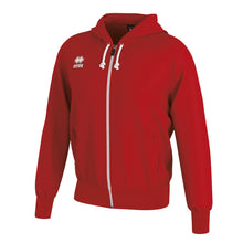 Load image into Gallery viewer, Errea Jacob Full Zip Hooded Top (Red)