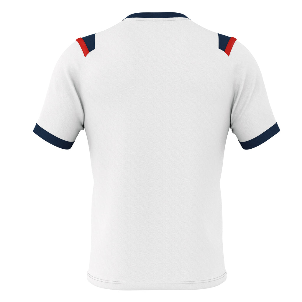 Errea Lucas Short Sleeve Shirt (White/Navy/Red)