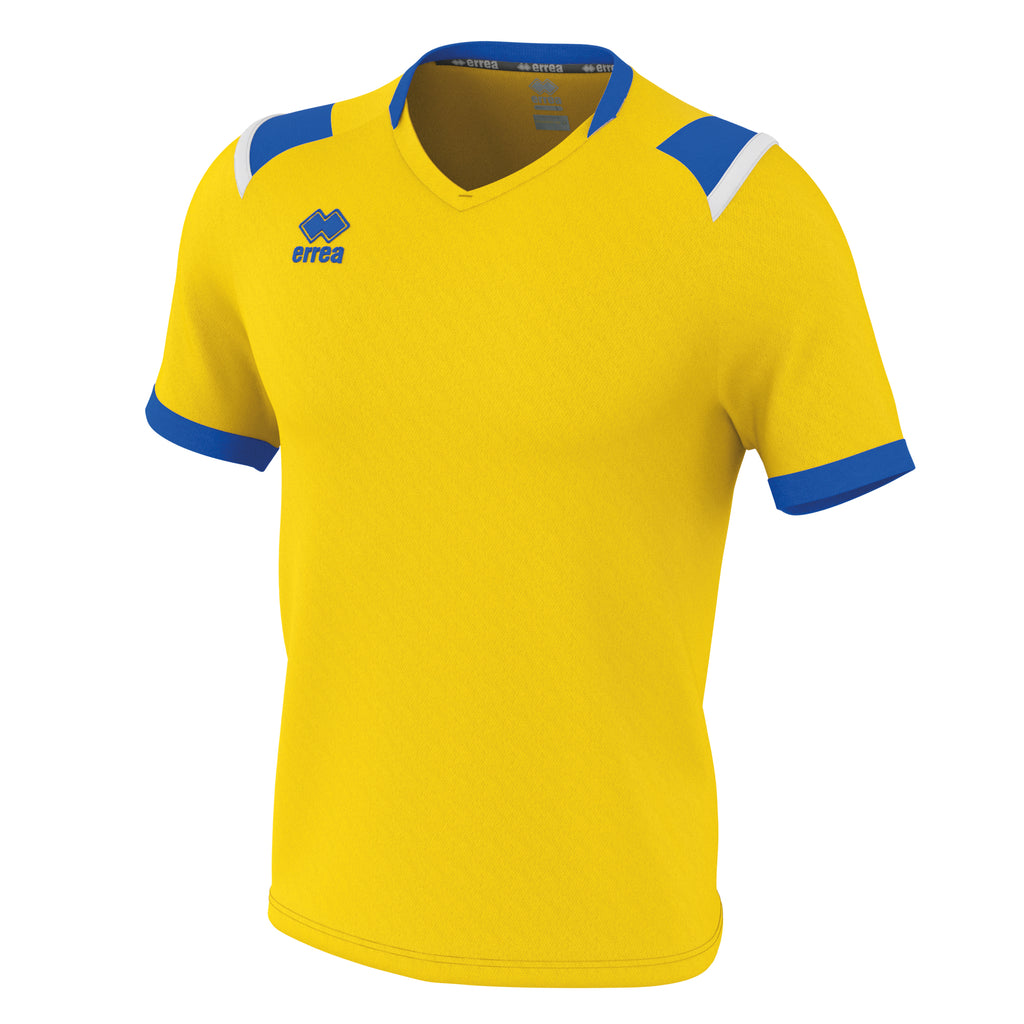 Errea Lucas Short Sleeve Shirt (Yellow/Blue/White)