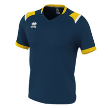 Load image into Gallery viewer, Errea Lucas Short Sleeve Shirt (Navy/Yellow/White)