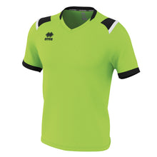 Load image into Gallery viewer, Errea Lucas Short Sleeve Shirt (Green Fluo/Black/White)